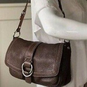 Coach Leather Chelsea Brown Pebble Purse